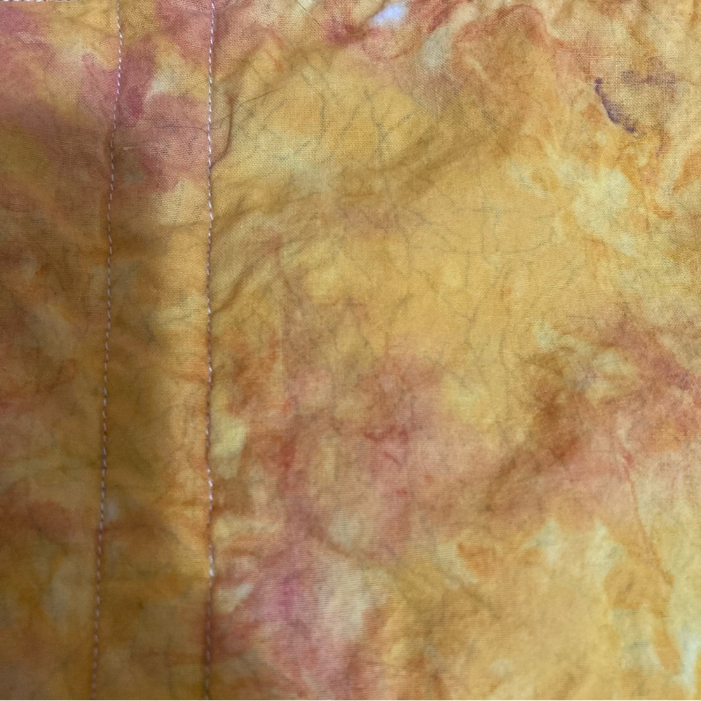 🪡 "Sunrise in Paradise" Handmade Cotton Large Crib Quilt - Picture 6 of 6